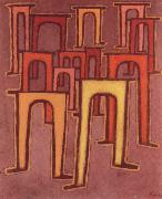 Paul Klee Revolution des Viadukts painting